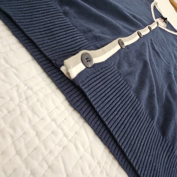 Evolution in Design Men's XL Button-Up Cardigan Navy Blue Long Sleeve NWT NEW - Picture 3 of 15